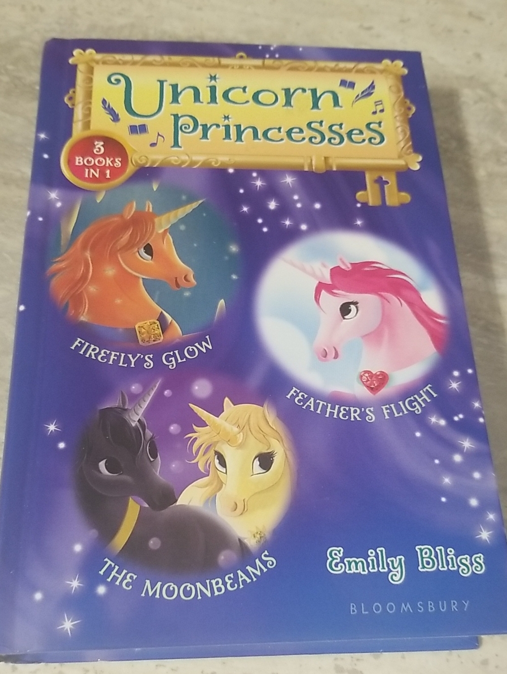 Unicorn Princesses Hardcover book 3 Books In 1